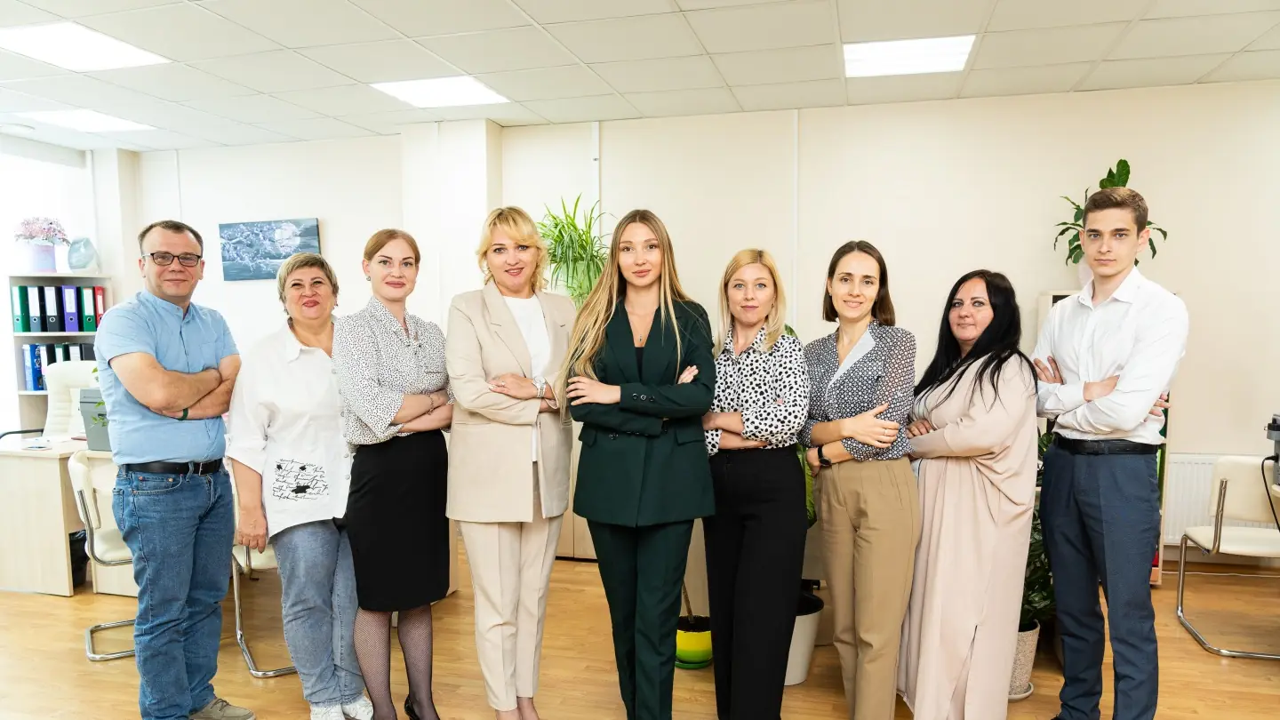 Команда компании «Дари право» в офисе на Офицерской улице
